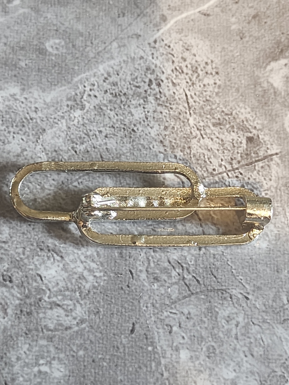 Gold-Tone Rhinestone Brooch - Picture 3 of 3